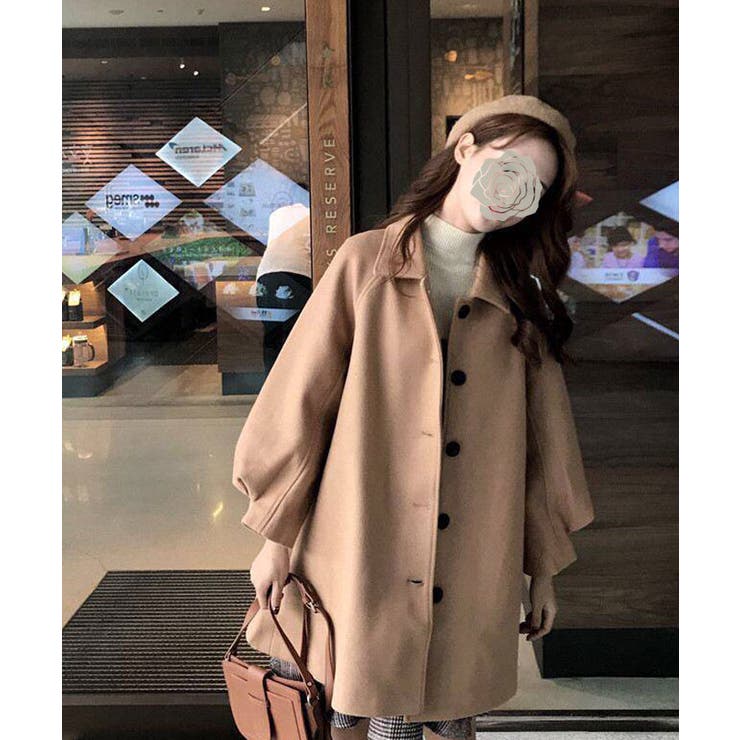 ✨美品✨ ピーコート 【M】 Aライン ボリューム 大人可愛い ツイード 秋冬 楽天市場】テディベアテントコート レディース アウター コート