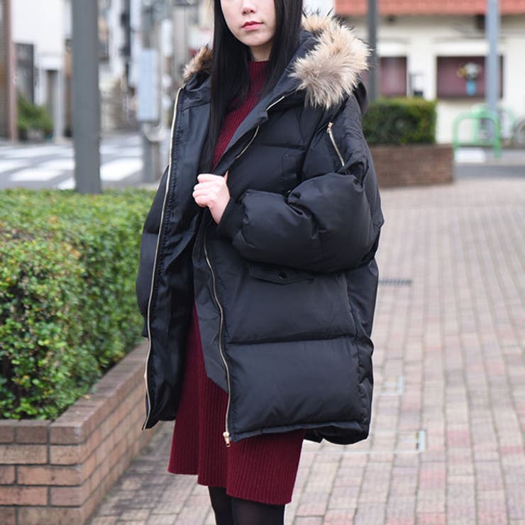 フード付フェイクファー中綿ジャケット レディース フェイクファージャケット 品番 Kh Vivid Lady ビビッドレディー の レディースファッション通販 Shoplist ショップリスト