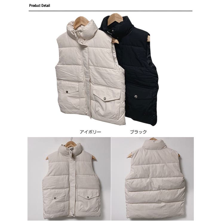 EIDER POP βウェルディングダウンベスト_Light Beige エコダウンベスト【韓国ファッション】[品番：ZJ000019785