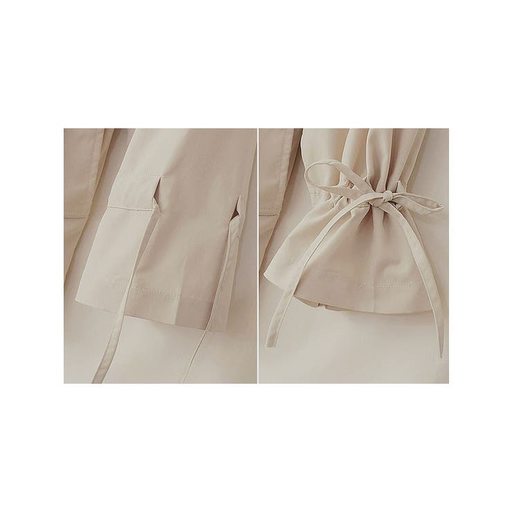 ハーフ トレンチコート ベルト付き[品番：KH000011949]｜VIVID