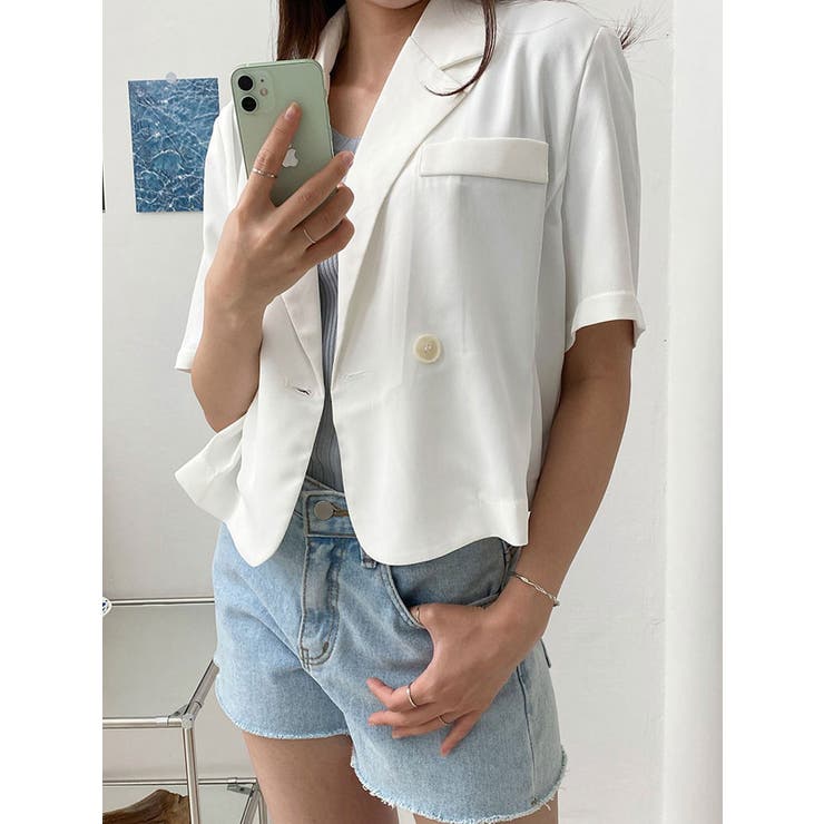 クーリングショート半袖ジャケット サマージャケット レディース