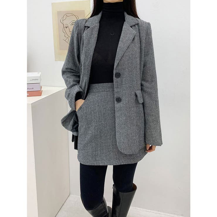 セール】handmade herringbone jacket outer / ハンドメイド