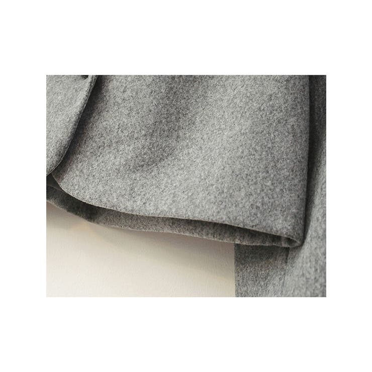 goa グレー クロップド丈 ジャケット セットアップ対応【防シワ/ストレッチ】ウォッシャブル ウール