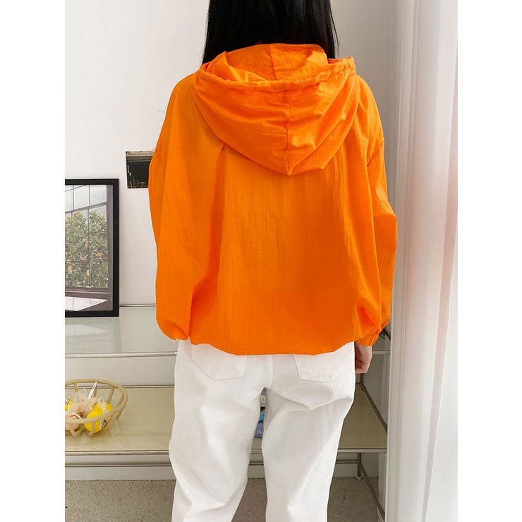 マウンテンパーカー長袖 オーバーフィット ネオンシアージャケット