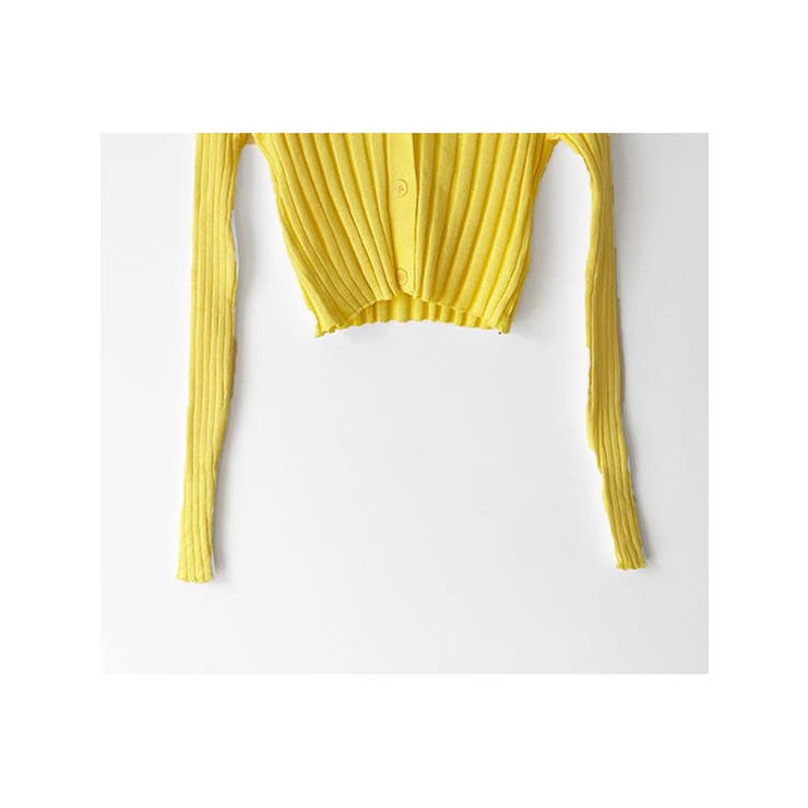 クロップドリブカーディガン長袖 Y2K 全5色 | VIVID LADY | 詳細画像7 