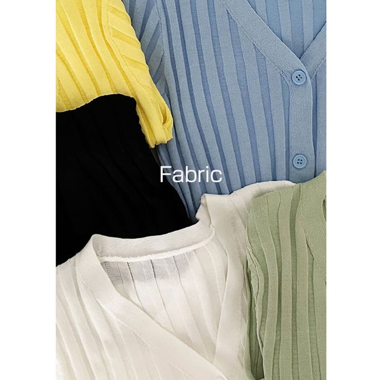 クロップドリブカーディガン長袖 Y2K 全5色 | VIVID LADY | 詳細画像8 