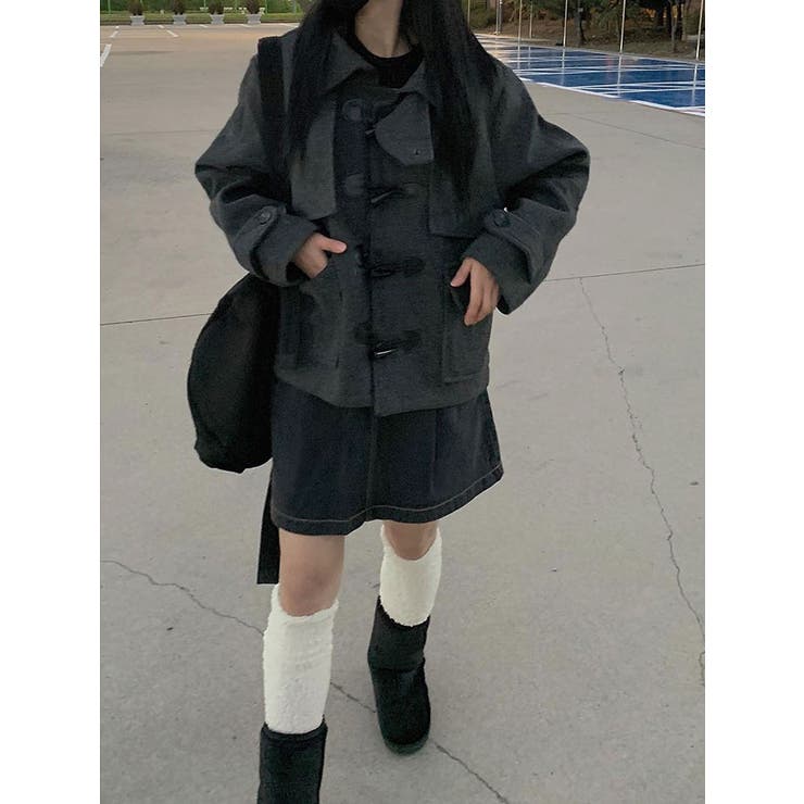 ダッフルハーフコート レディース Y2K[品番：KH000013052]｜VIVID LADY