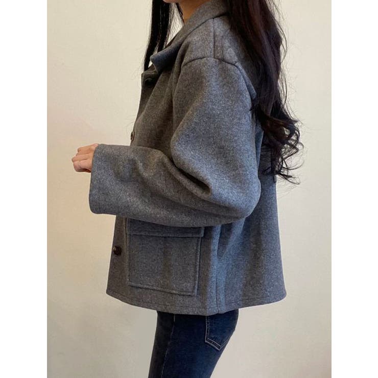 モダンショート丈ステンカラージャケット 全3色 レディース | VIVID LADY | 詳細画像13 