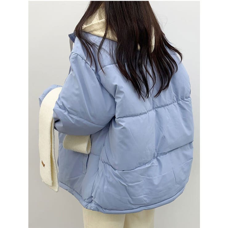 配色フード付き中綿ジャケット レディース アウター | VIVID LADY | 詳細画像4 