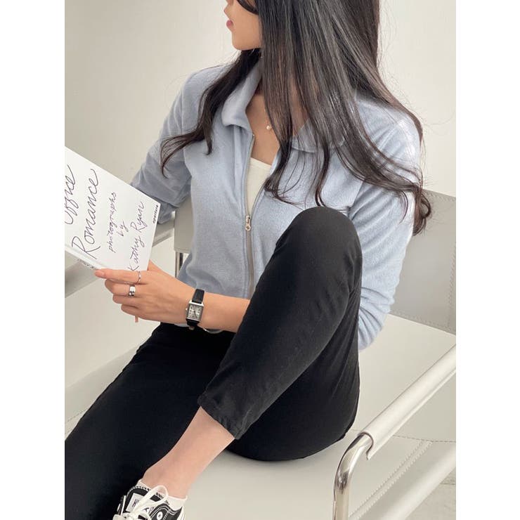 襟付きジップアップジャケット 全5色 レディース | VIVID LADY | 詳細画像11 