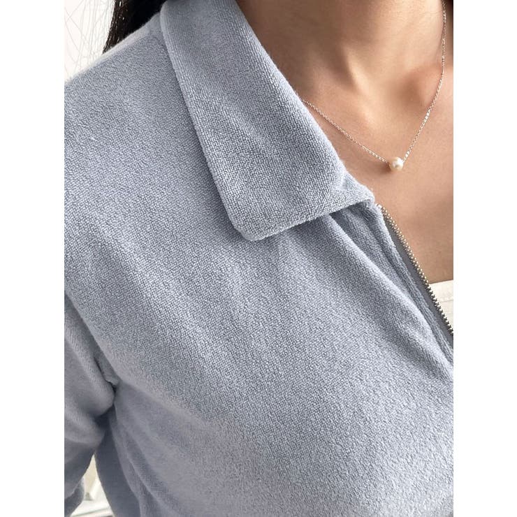 襟付きジップアップジャケット 全5色 レディース | VIVID LADY | 詳細画像5 