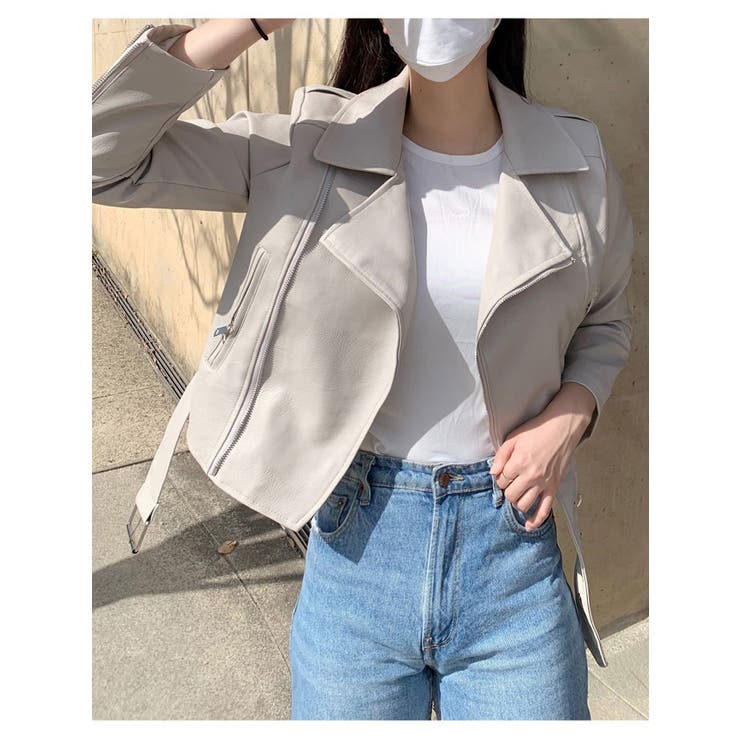 春ベルト付きレザージャケット 全4色 レディース | VIVID LADY | 詳細画像8 