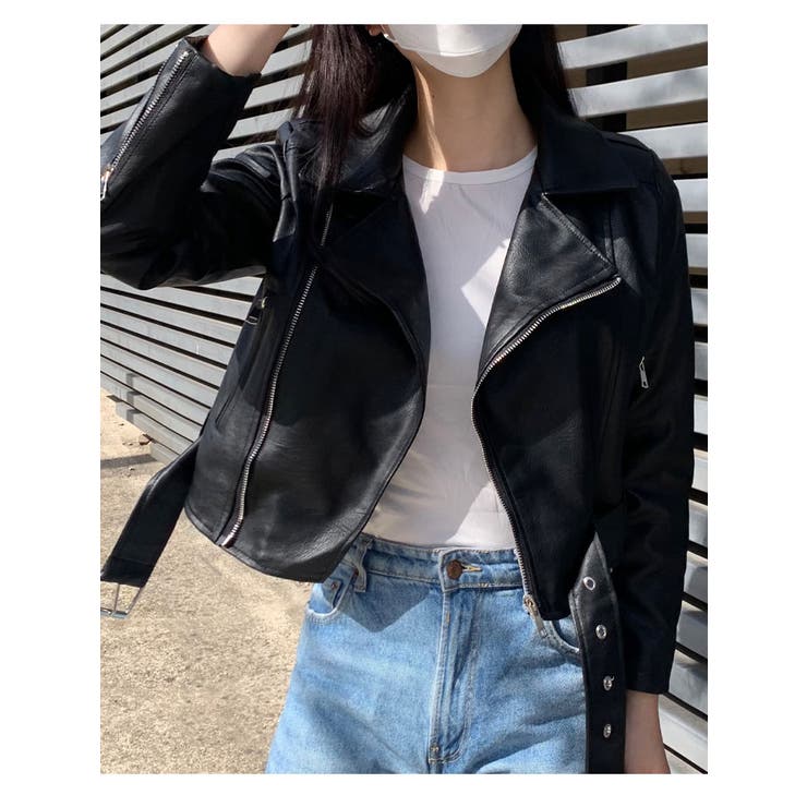 春ベルト付きレザージャケット 全4色 レディース | VIVID LADY | 詳細画像16 