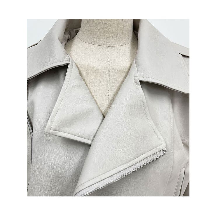 春ベルト付きレザージャケット 全4色 レディース | VIVID LADY | 詳細画像5 