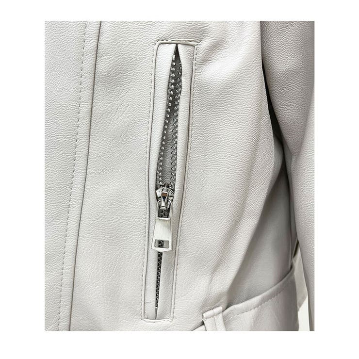 春ベルト付きレザージャケット 全4色 レディース | VIVID LADY | 詳細画像7 