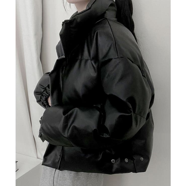 ant【値下げ】黒 レザージャケット フリル付き Frill Faux Leather Rider Jacket – axes femme from JAPAN