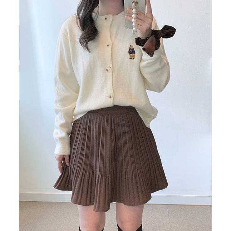 クリーム | ニットカーディガン レディース 春秋冬 | VIVID LADY
