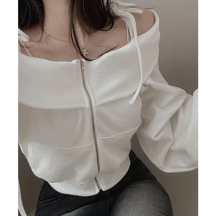 肩紐付き オフショルダー スウェット | VIVID LADY | 詳細画像10