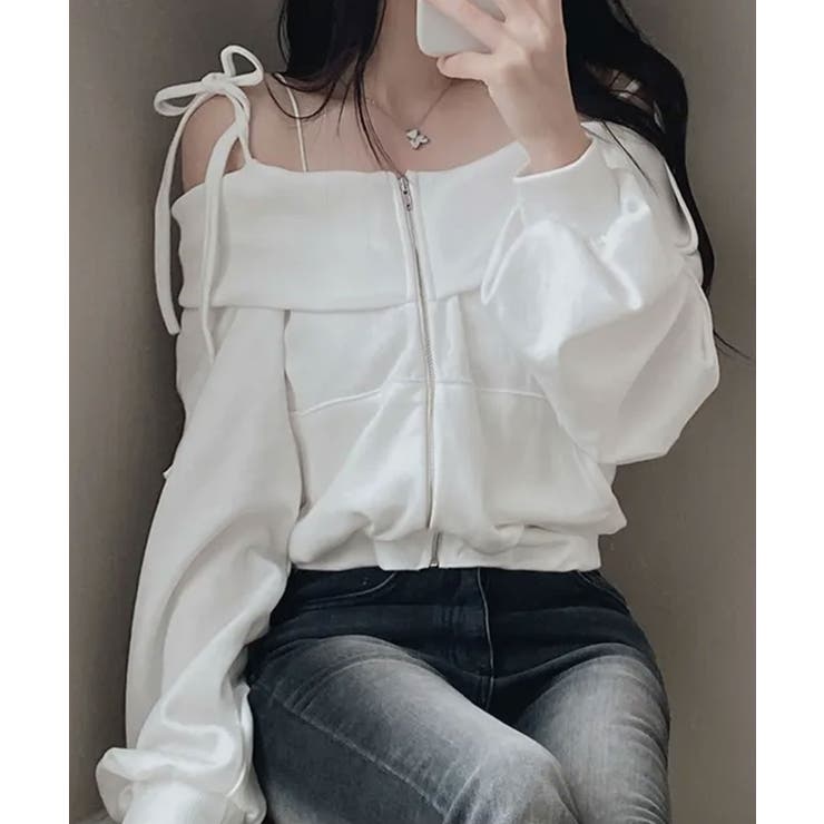 肩紐付き オフショルダー スウェット | VIVID LADY | 詳細画像11