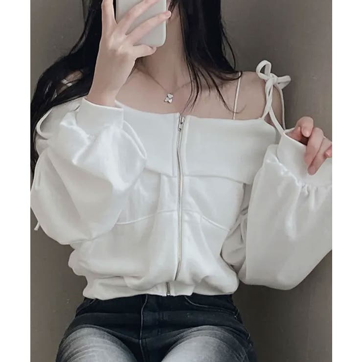 肩紐付き オフショルダー スウェット | VIVID LADY | 詳細画像12