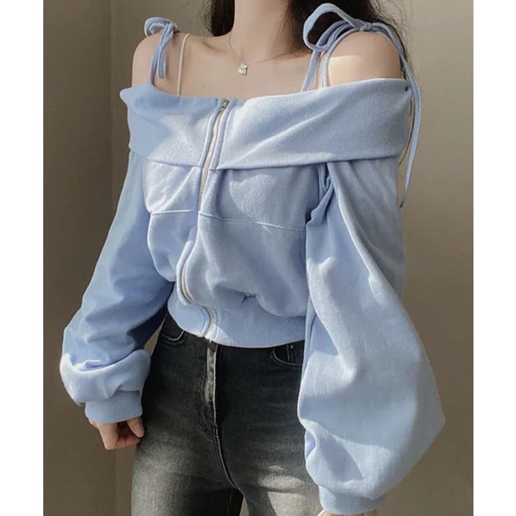 肩紐付き オフショルダー スウェット | VIVID LADY | 詳細画像14