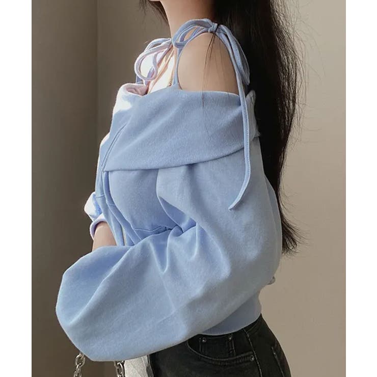 肩紐付き オフショルダー スウェット | VIVID LADY | 詳細画像16