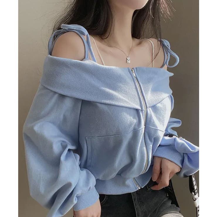 肩紐付き オフショルダー スウェット | VIVID LADY | 詳細画像17