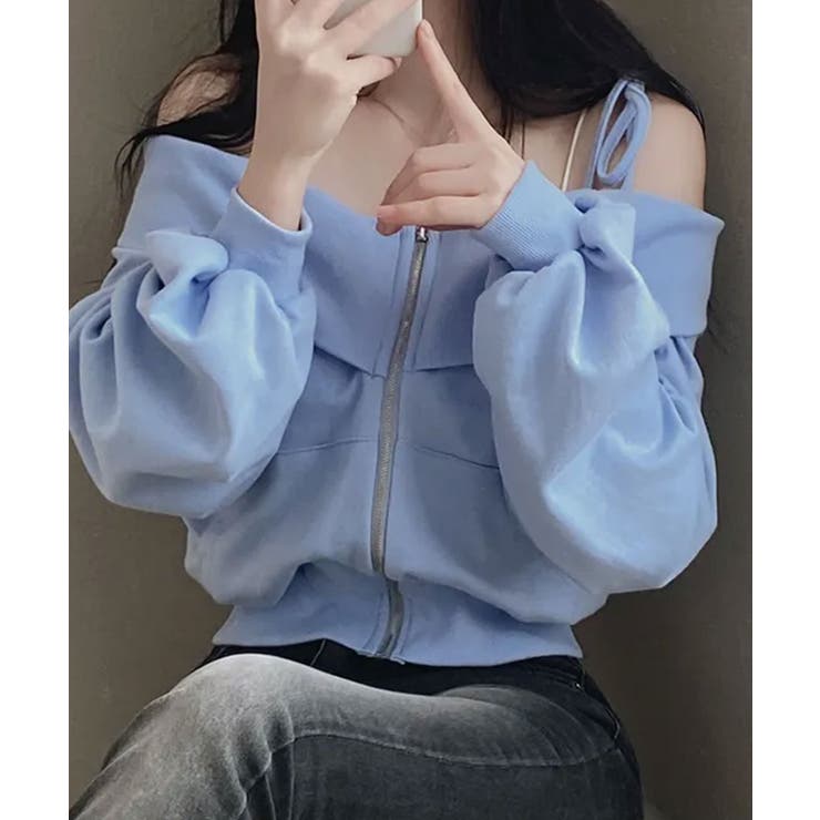 肩紐付き オフショルダー スウェット | VIVID LADY | 詳細画像18