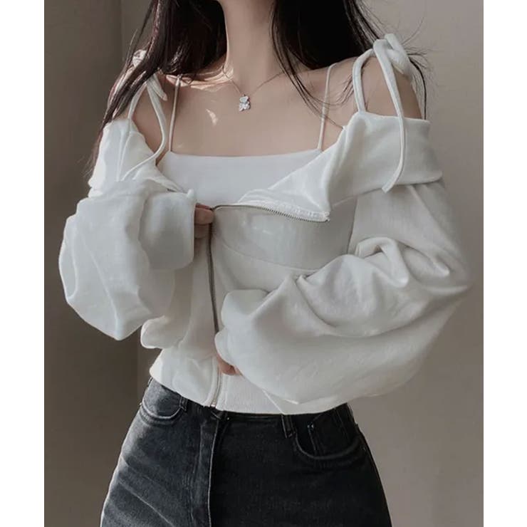 肩紐付き オフショルダー スウェット | VIVID LADY | 詳細画像2