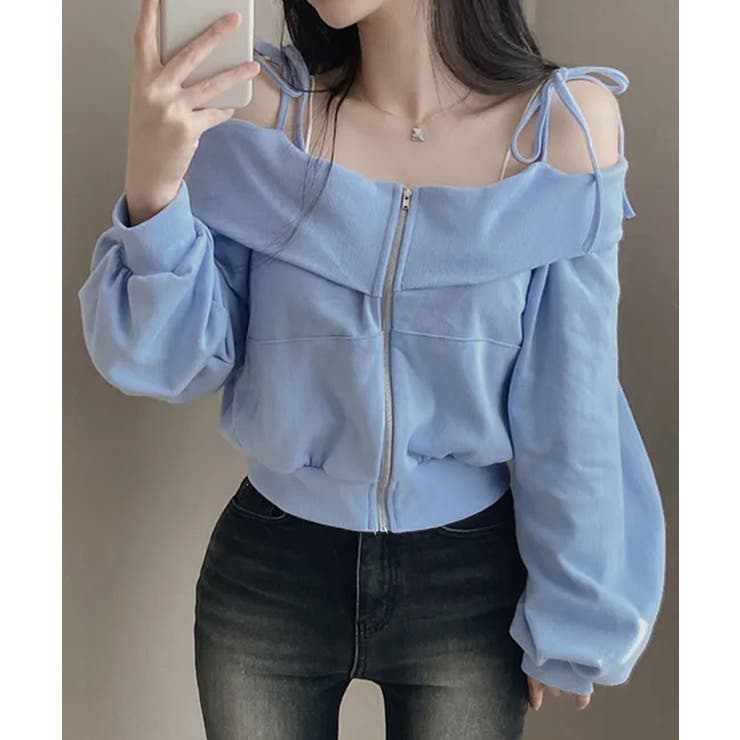 肩紐付き オフショルダー スウェット | VIVID LADY | 詳細画像20