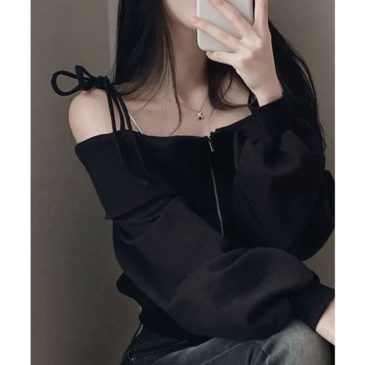 肩紐付き オフショルダー スウェット | VIVID LADY | 詳細画像22