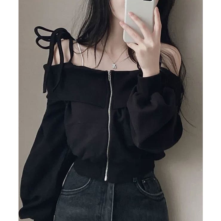 肩紐付き オフショルダー スウェット | VIVID LADY | 詳細画像23