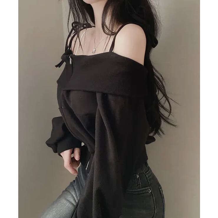 肩紐付き オフショルダー スウェット | VIVID LADY | 詳細画像24