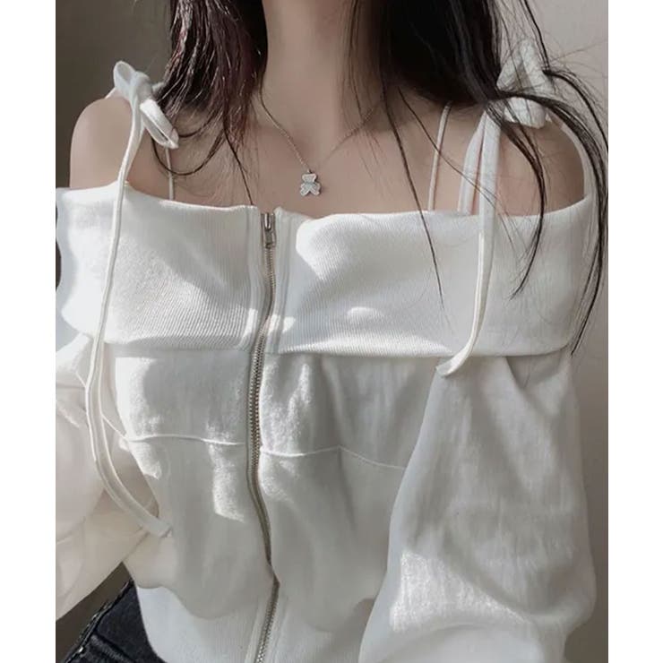 肩紐付き オフショルダー スウェット | VIVID LADY | 詳細画像3