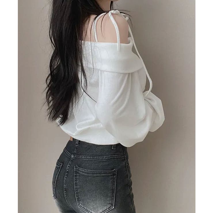 肩紐付き オフショルダー スウェット | VIVID LADY | 詳細画像5