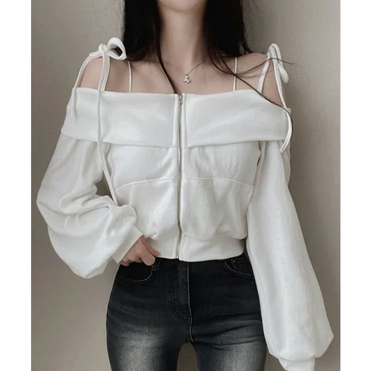 肩紐付き オフショルダー スウェット | VIVID LADY | 詳細画像6