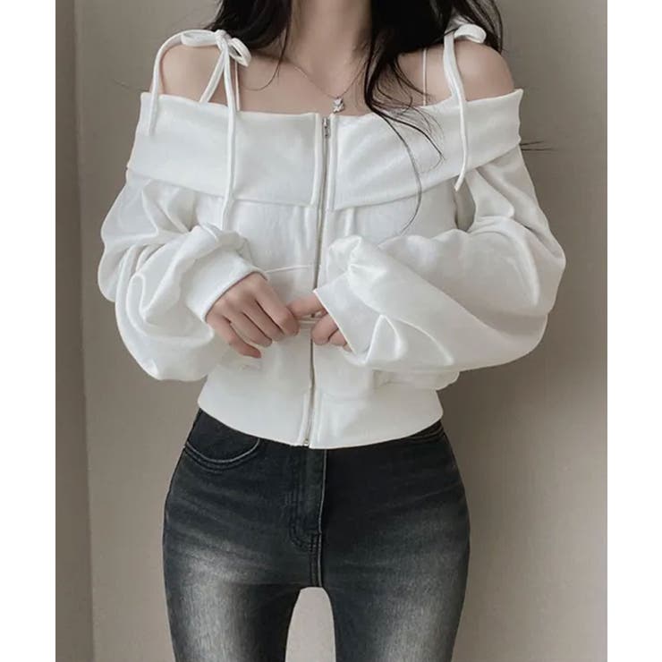 肩紐付き オフショルダー スウェット | VIVID LADY | 詳細画像7