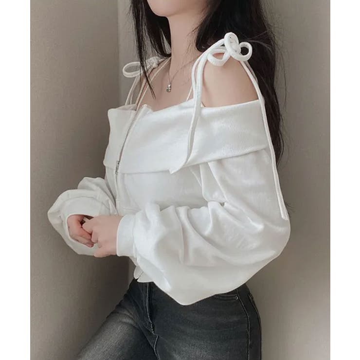 肩紐付き オフショルダー スウェット | VIVID LADY | 詳細画像8