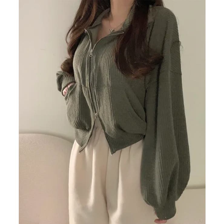 FRIENDICK（フレンディック）リップストップ・ジップアップブルゾン リブニット ダブルジップアップ ブルゾン[品番：KH000015711]｜VIVID