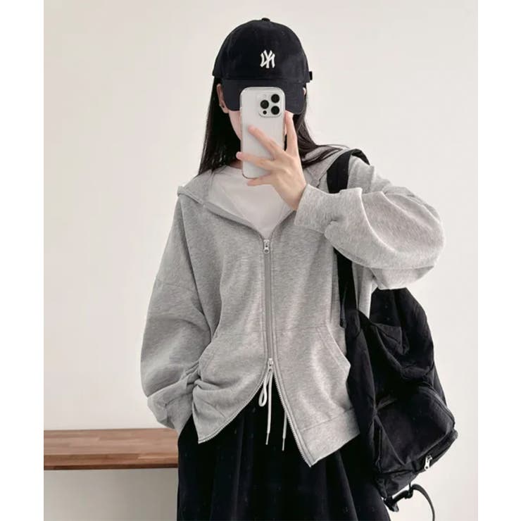 オーバーサイズダブルジップパーカー | VIVID LADY | 詳細画像15 