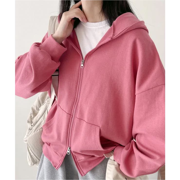 新品【Reneルネ】ウォッシャブル透かし編みダブルジップパーカー36 ケーブル編み クロップド丈 ダブルジップニットパーカー[品番