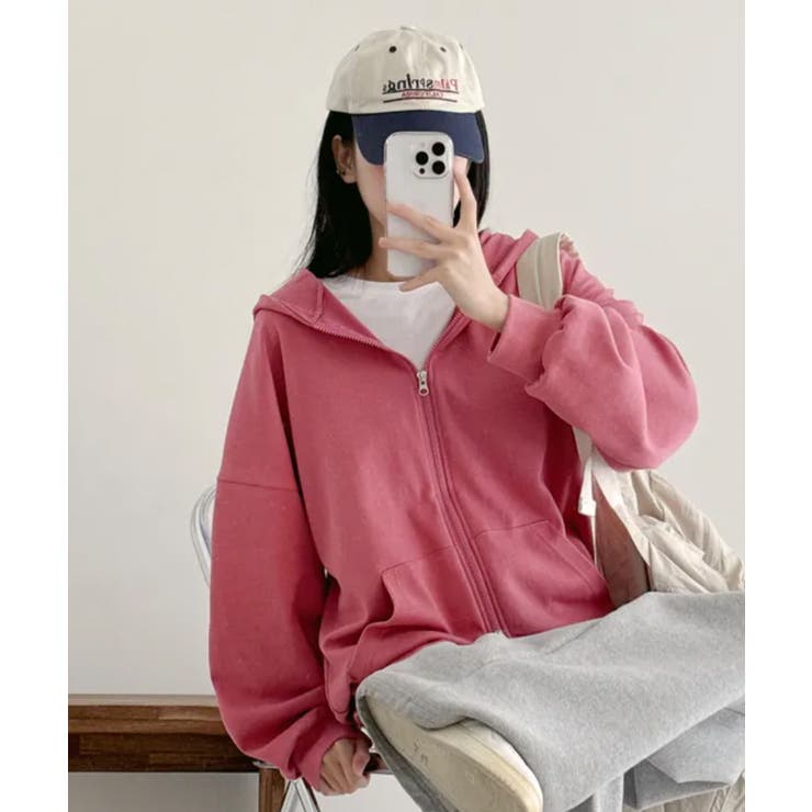 オーバーサイズダブルジップパーカー | VIVID LADY | 詳細画像9 