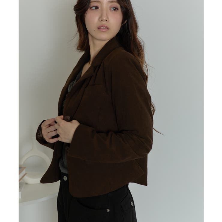 細コール クロップドコーデュロイジャケット | VIVID LADY | 詳細画像9 