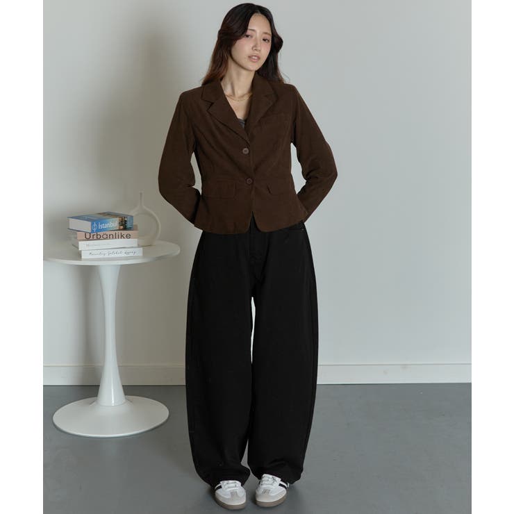 細コール クロップドコーデュロイジャケット | VIVID LADY | 詳細画像20 