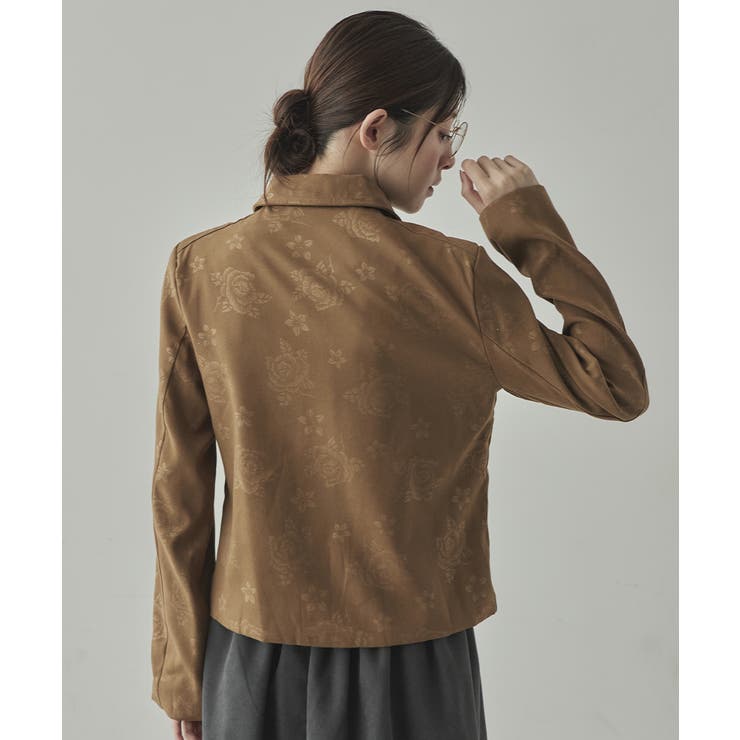 ローズジャガード ジップアップブルゾン | VIVID LADY | 詳細画像8 