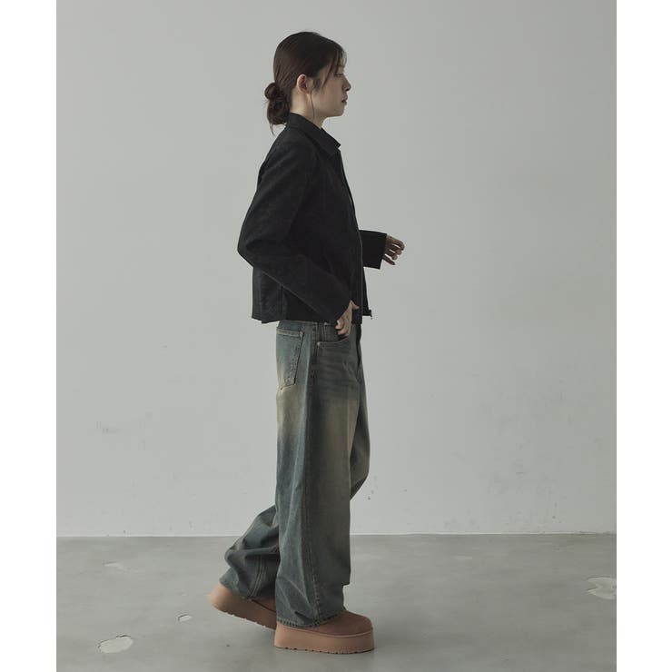 ローズジャガード ジップアップブルゾン | VIVID LADY | 詳細画像18 