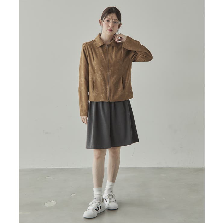 ローズジャガード ジップアップブルゾン | VIVID LADY | 詳細画像27 