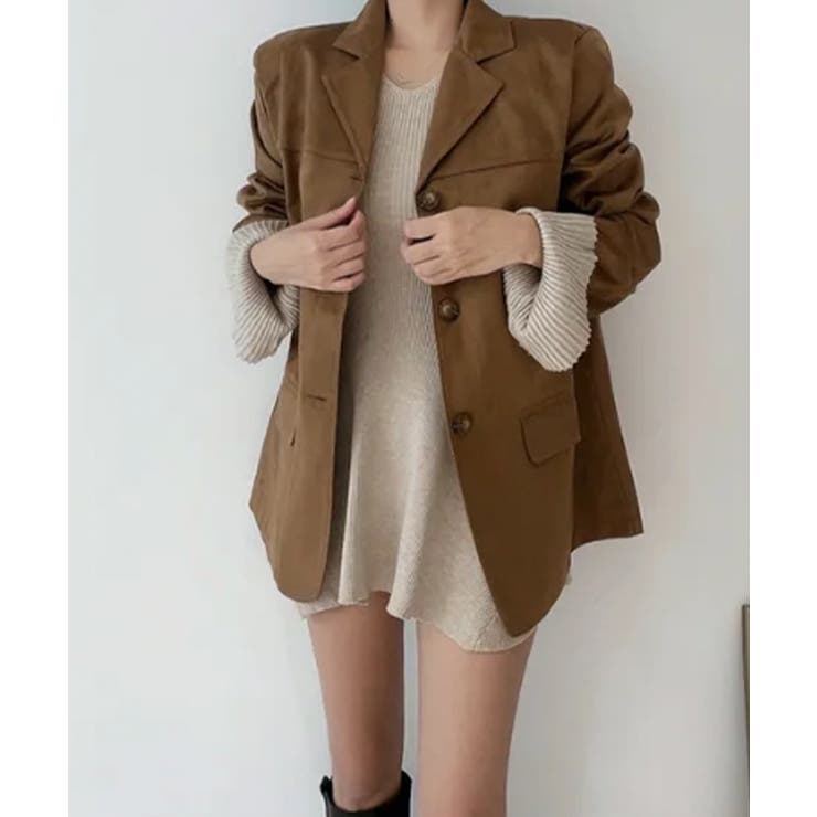 スエードタッチ ライトテーラードジャケット | VIVID LADY | 詳細画像12 