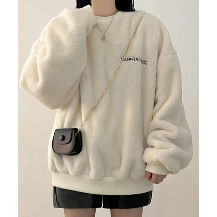 ふわもこボア オーバーサイズトレーナー | VIVID LADY | 詳細画像1 