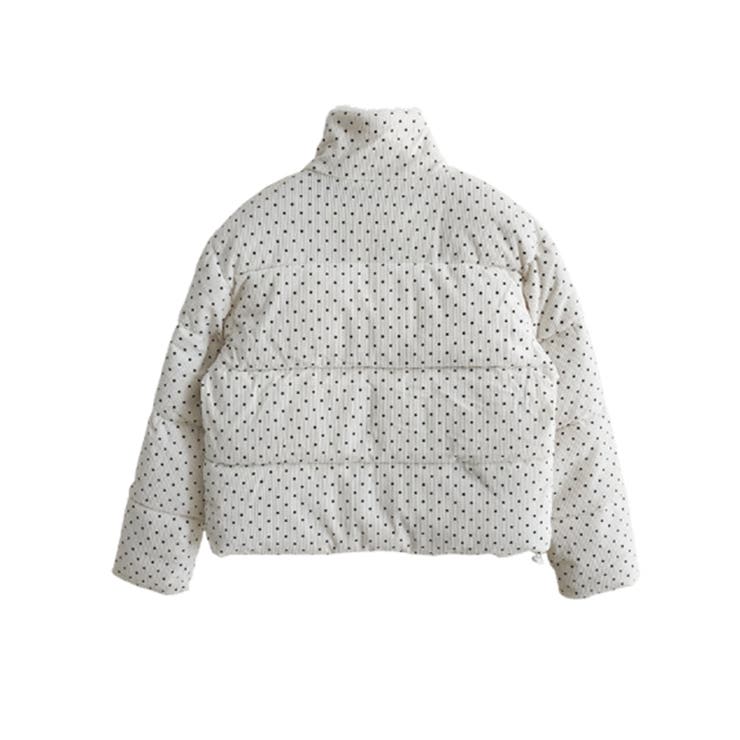 ドット柄 ボアポケット ショートダウンジャケット | VIVID LADY | 詳細画像11 